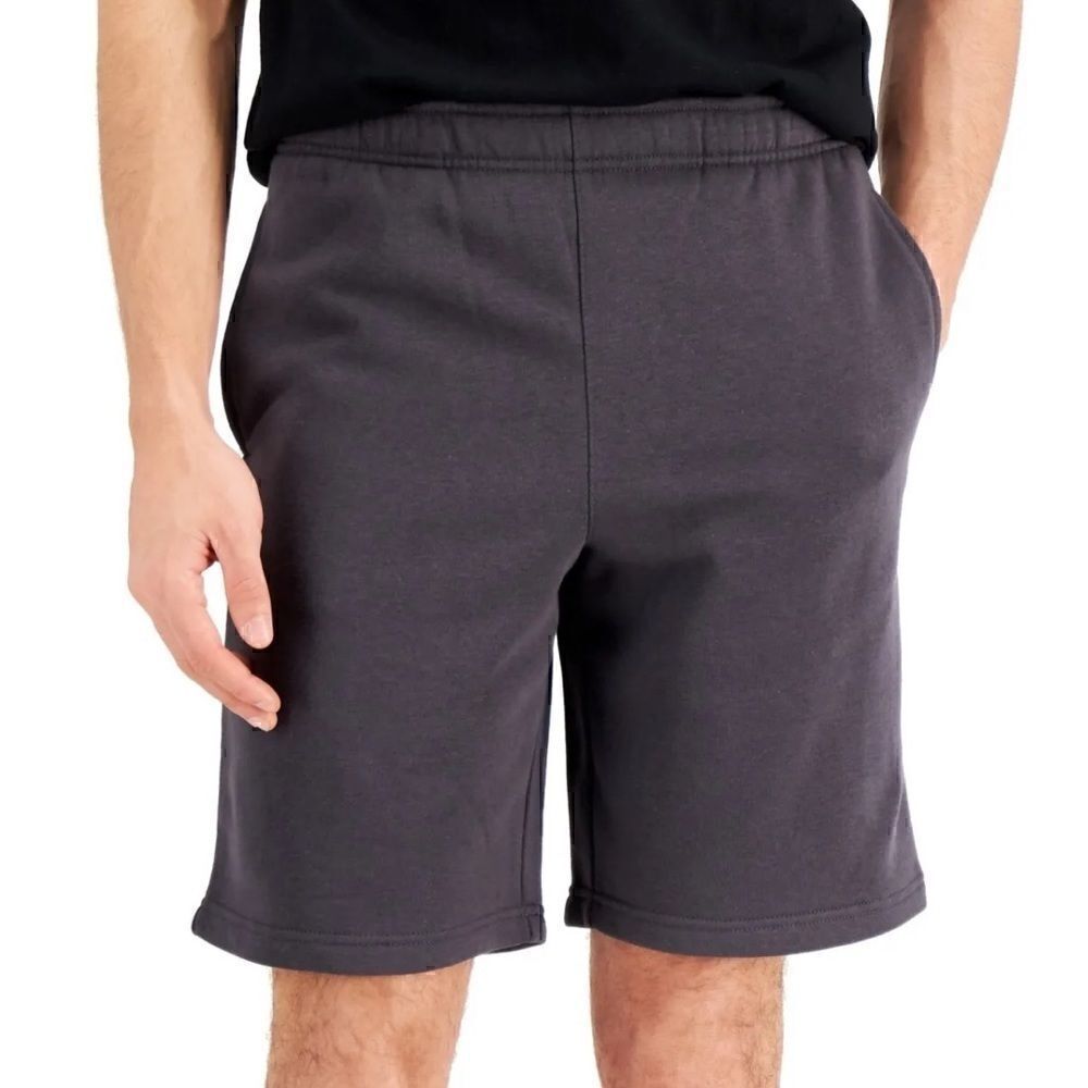 New ID Ideology Mens Fleece Shorts Stormy deep charcoal L